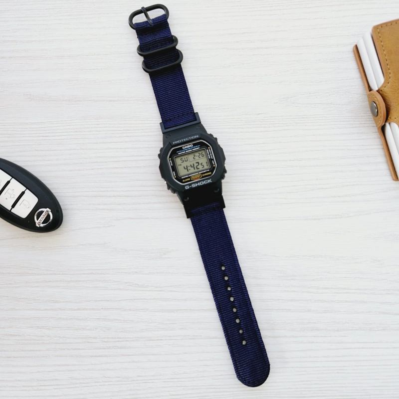 CORREA NYLON PARA CASIO G-SHOCK DW-5600 - AZUL - 1