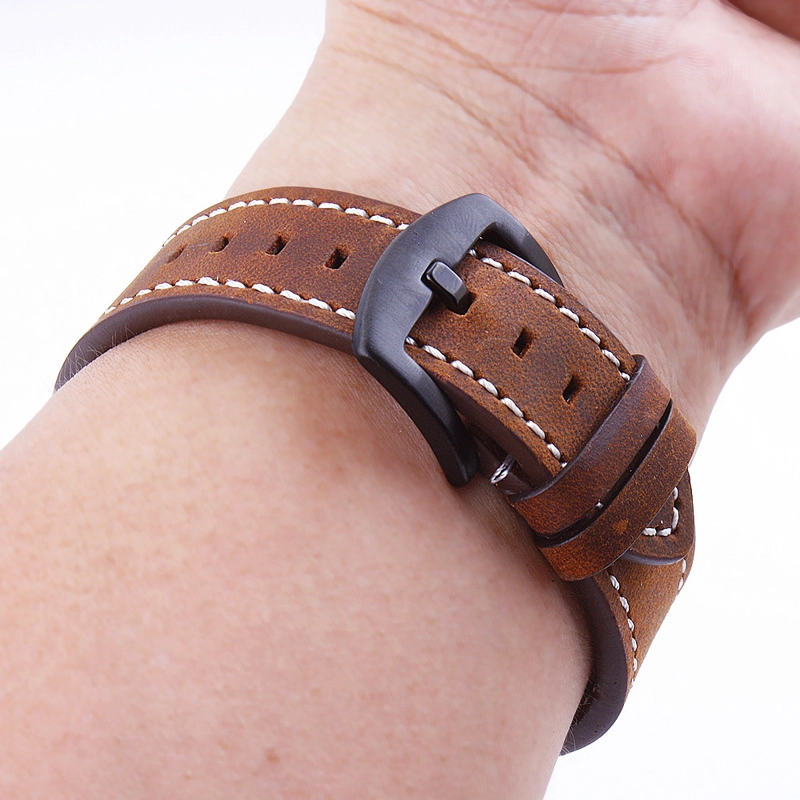 CORREA CUERO PARA SAMSUNG GALAXY WATCH 7 - MARRON - 2
