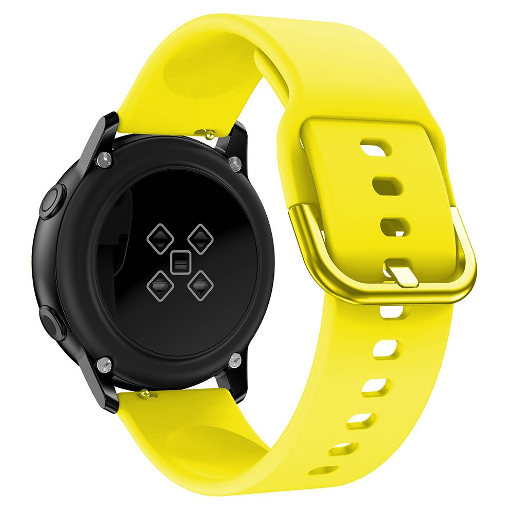 CORREA SILICONA LISO PARA SAMSUNG GALAXY WATCH 7 - AMARILLO - 1