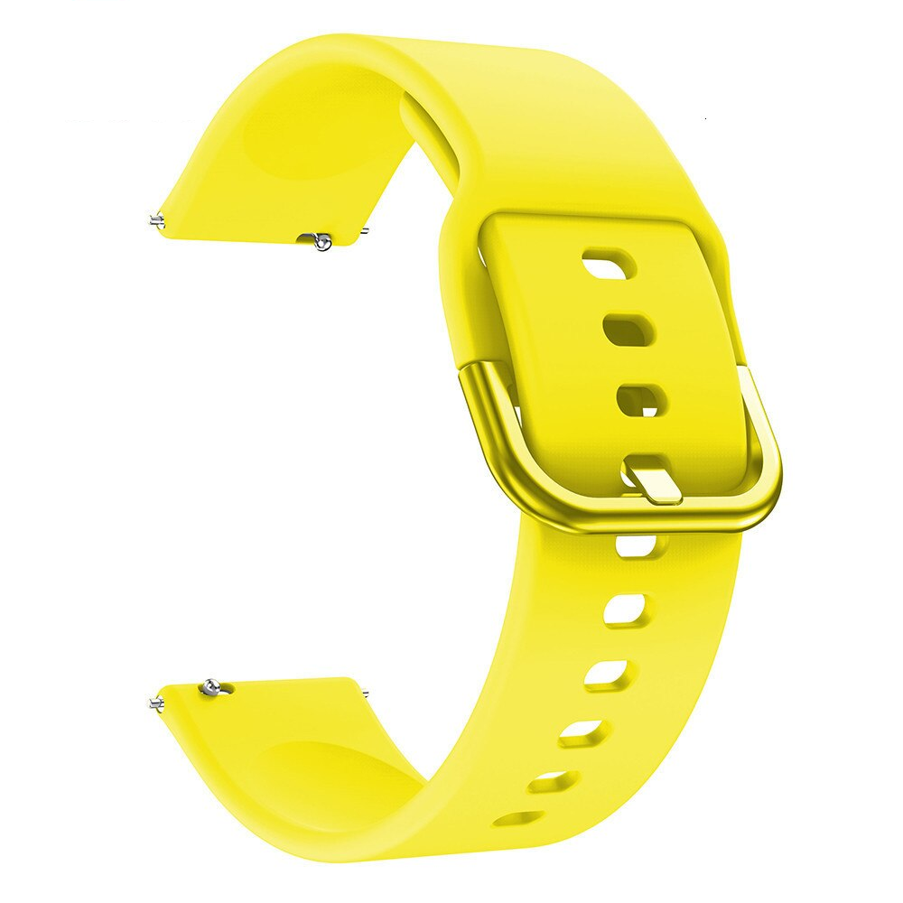 CORREA SILICONA LISO PARA SAMSUNG GALAXY WATCH 7 - AMARILLO - 2