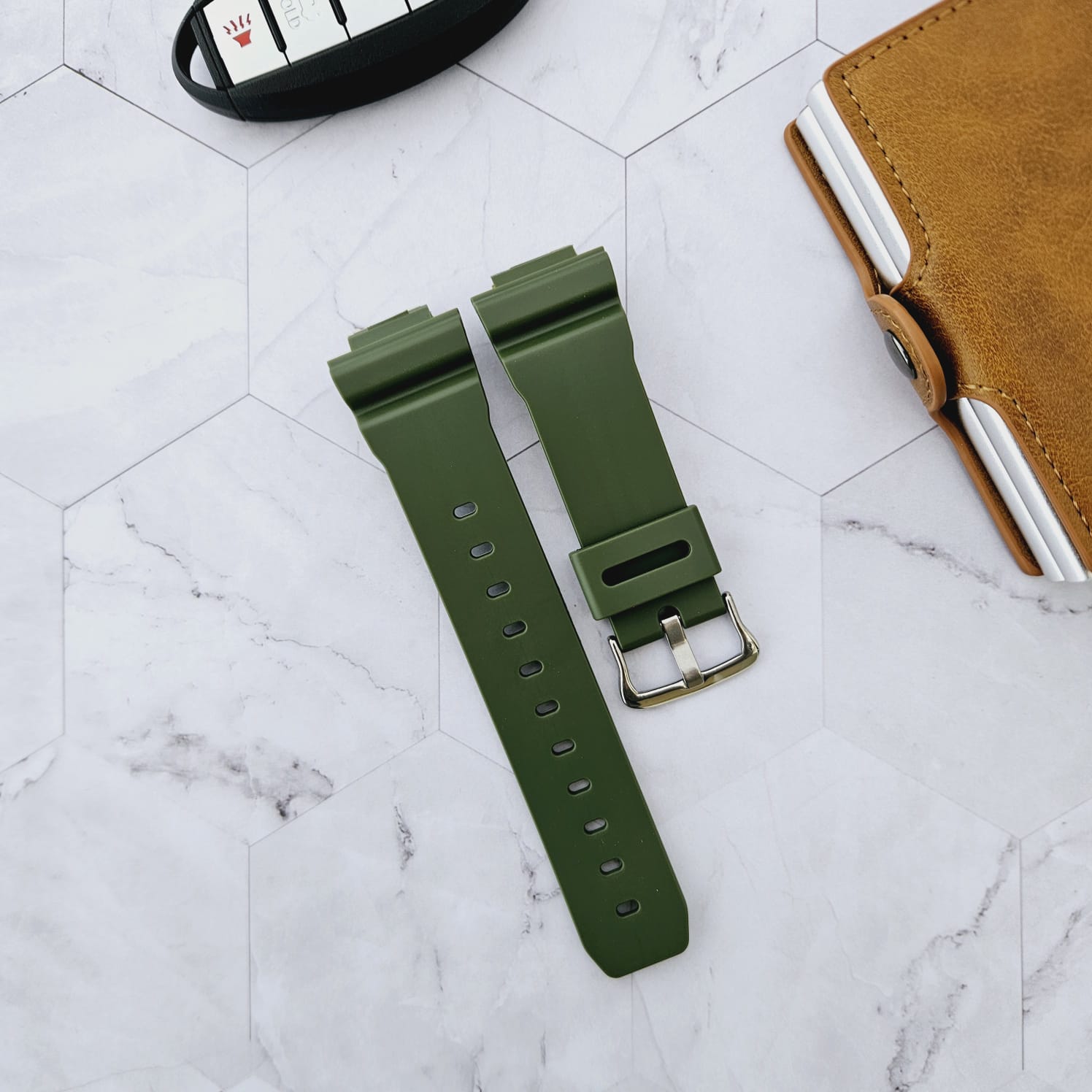 CORREA REPUESTO PARA CASIO G SHOCK DW-9052 - VERDE - 2