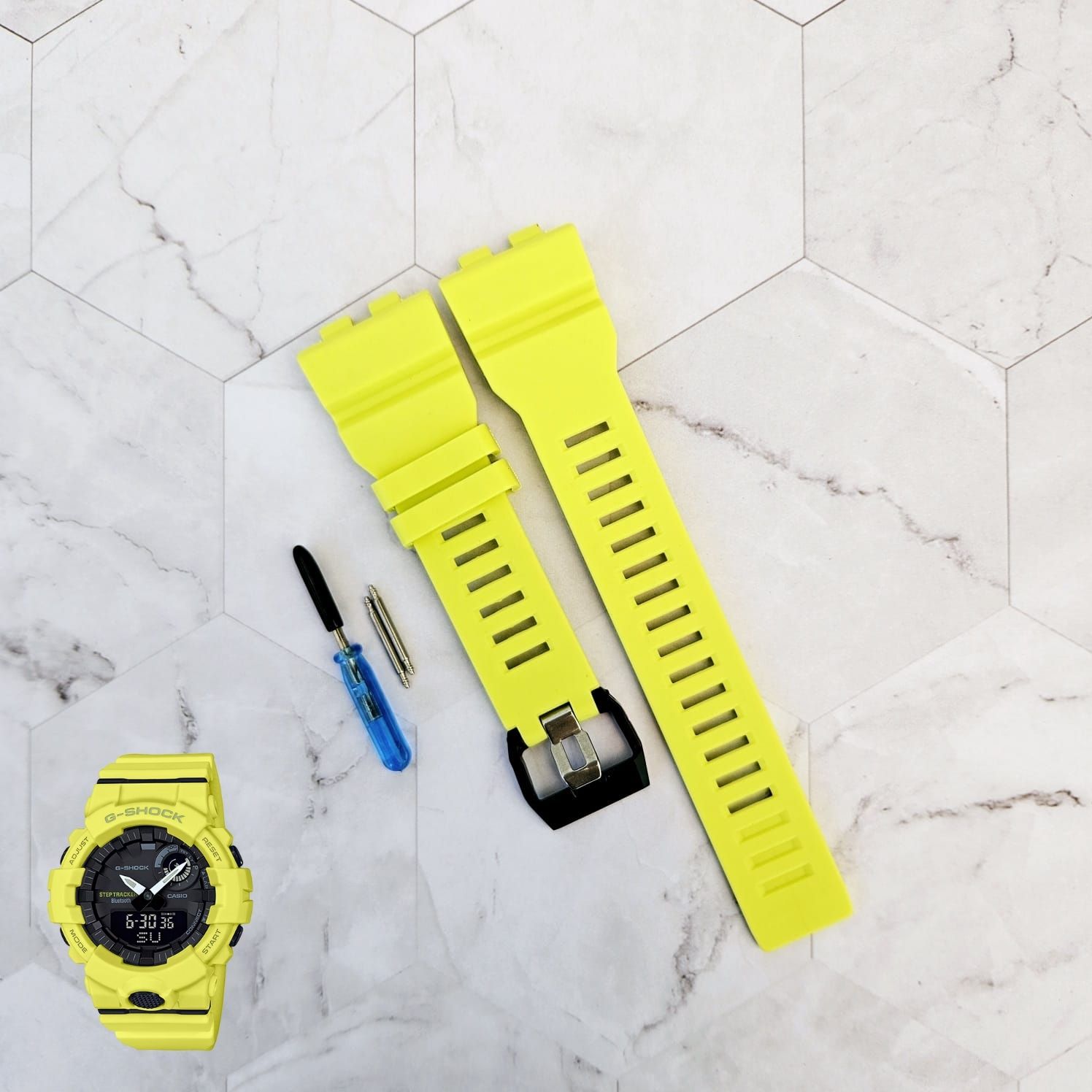 CORREA REPUESTO PARA CASIO G SHOCK GBD-800 - LIMON - 1