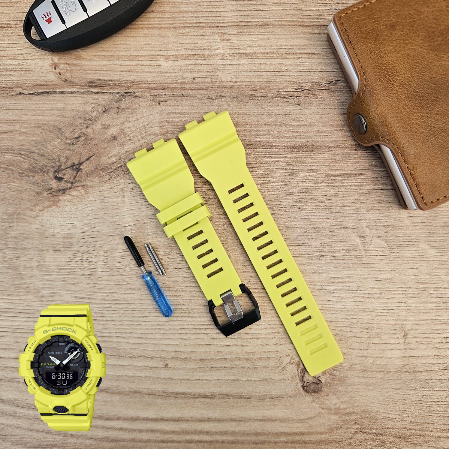 CORREA REPUESTO PARA CASIO G SHOCK GBD-800 - LIMON - 2