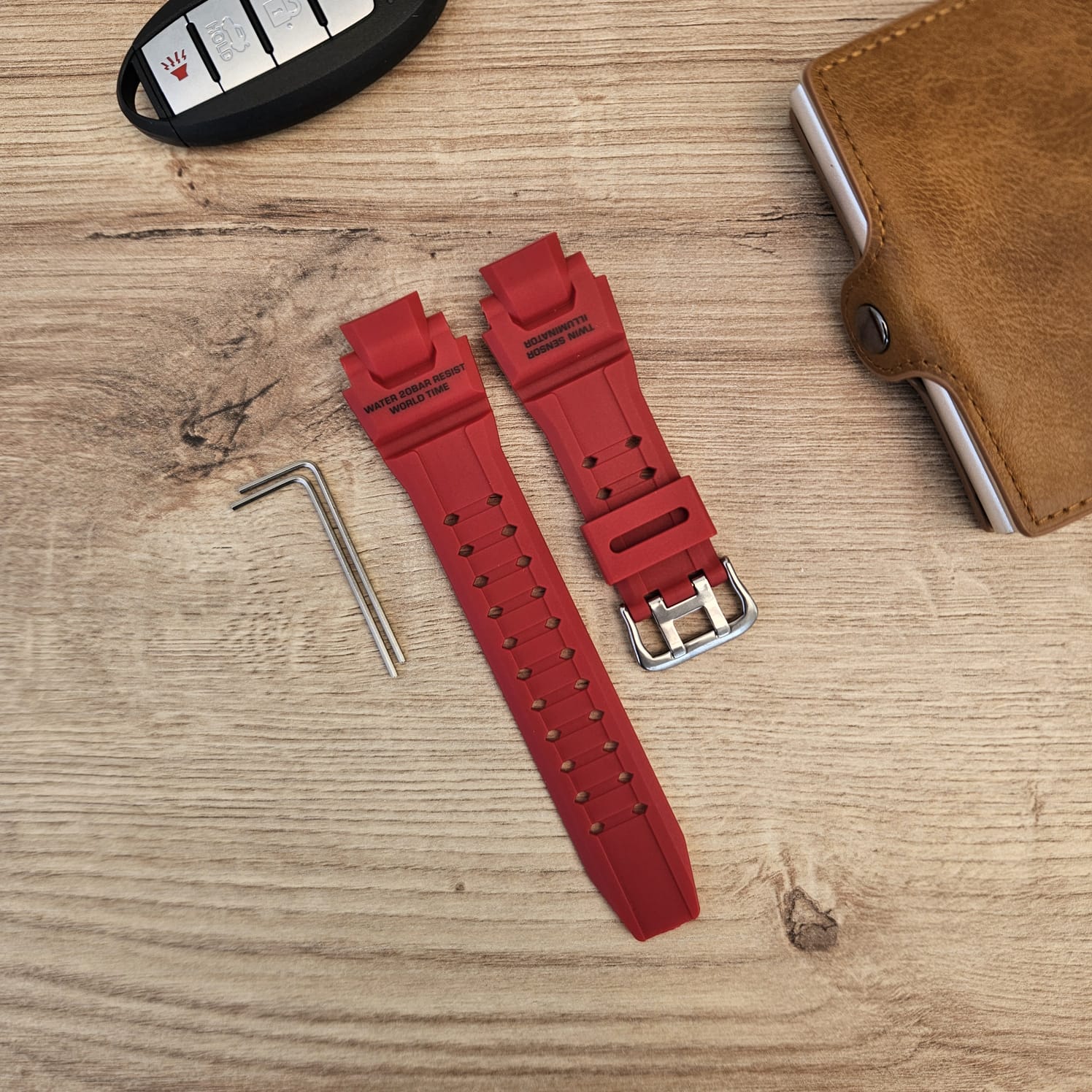 CORREA REPUESTO PARA CASIO G SHOCK GA1000 - ROJO - 3