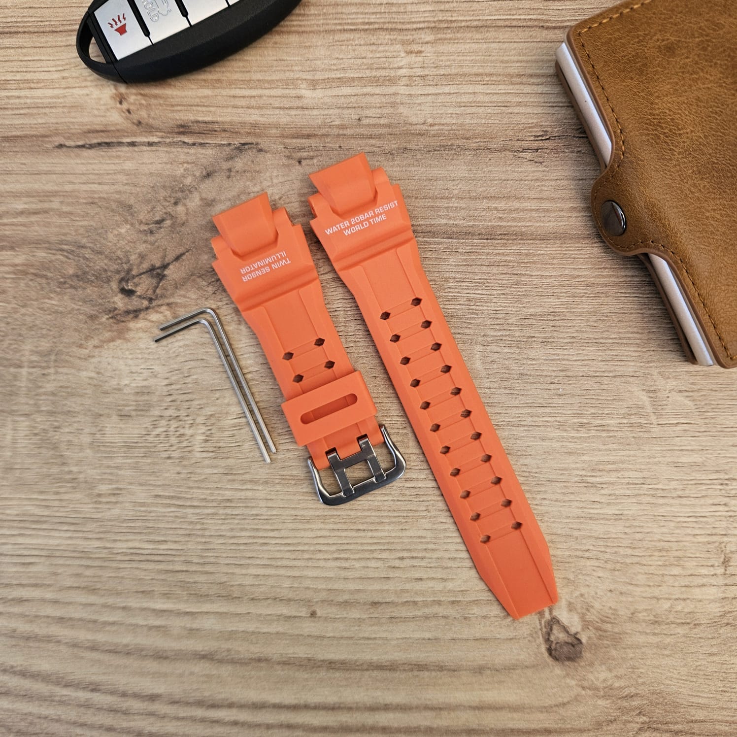 CORREA REPUESTO PARA CASIO G SHOCK GA1000 - NARANJA - 3