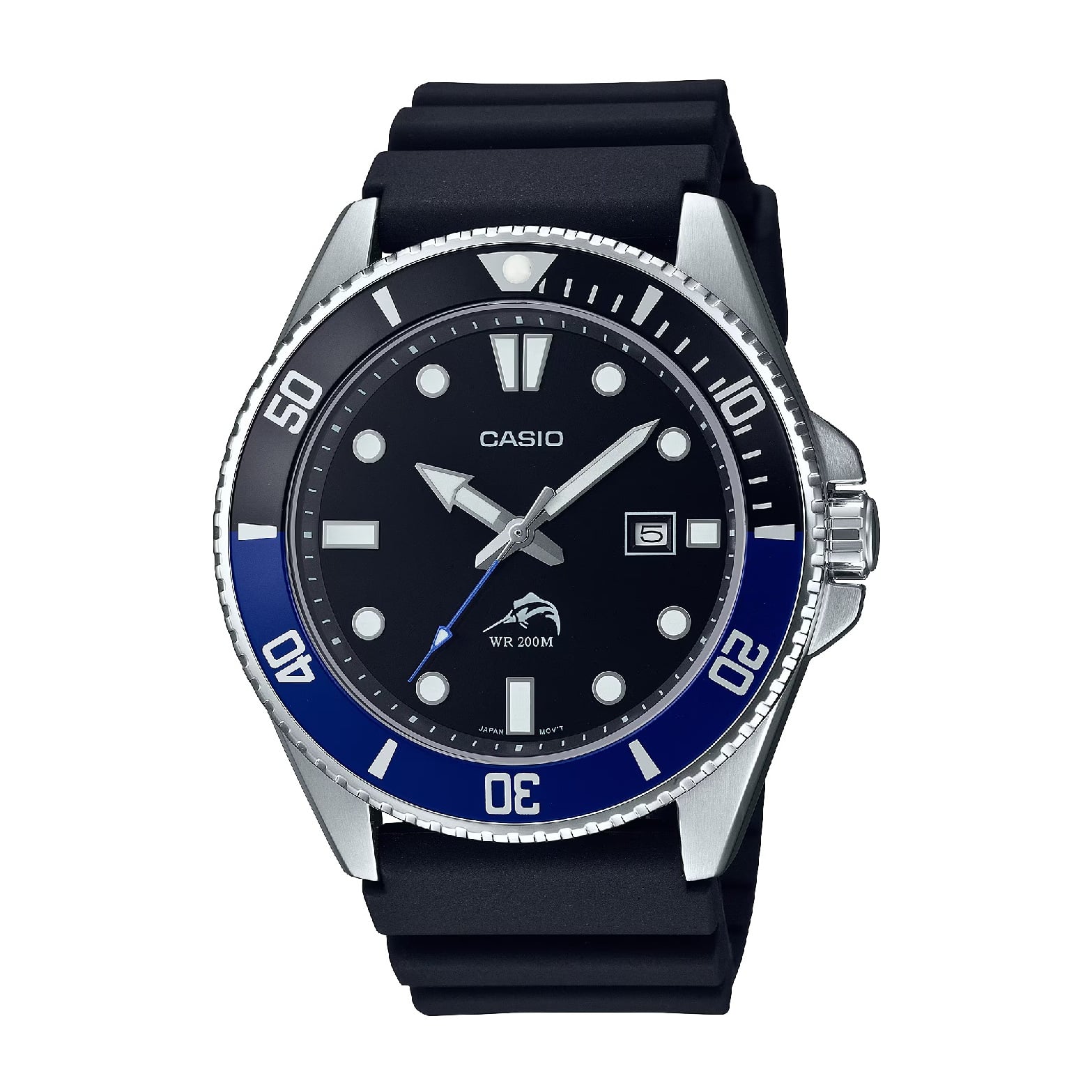 RELOJ CASIO MDV-106B | AZUL - NEGRO | MARLIN DURO - 1