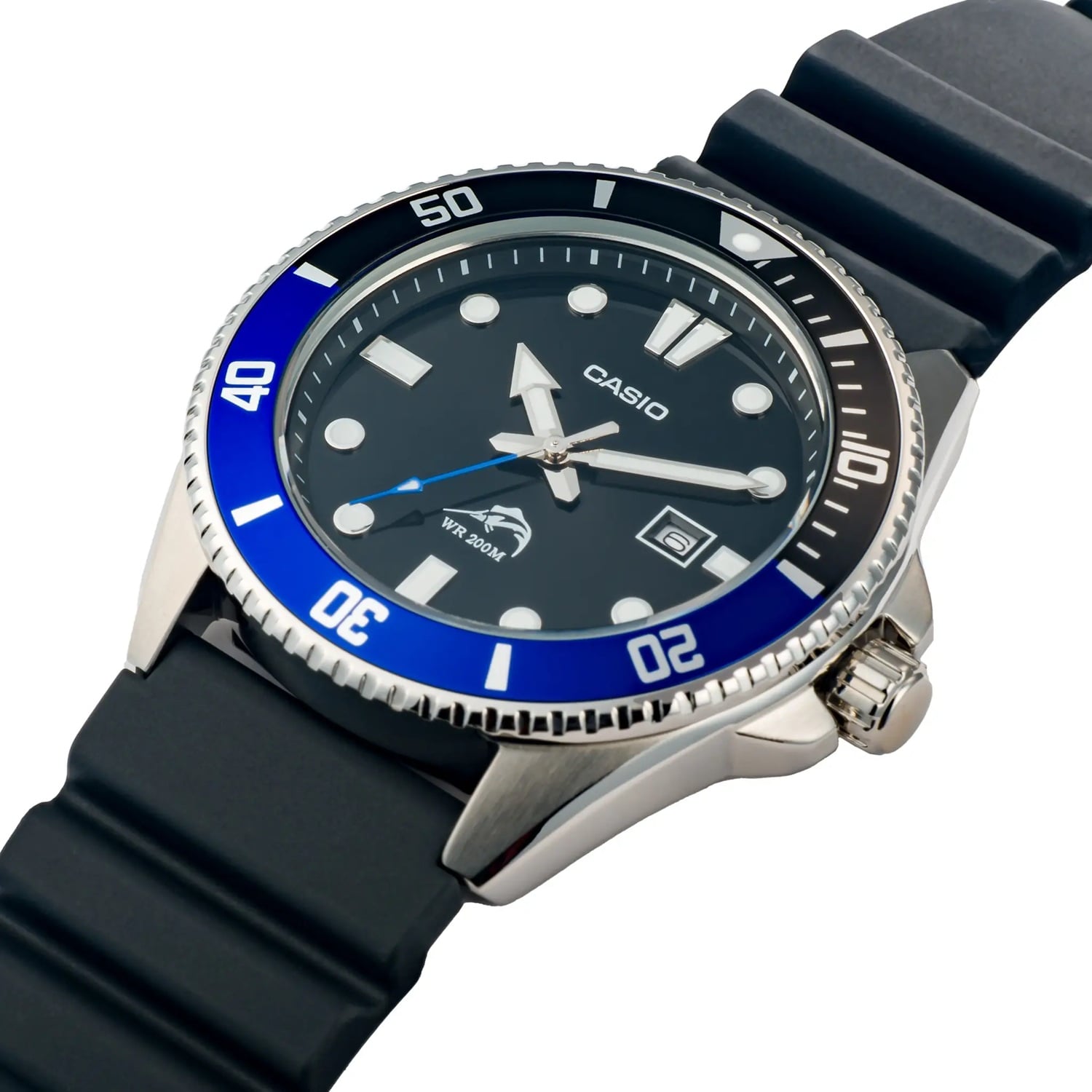 RELOJ CASIO MDV-106B | AZUL - NEGRO | MARLIN DURO - 2