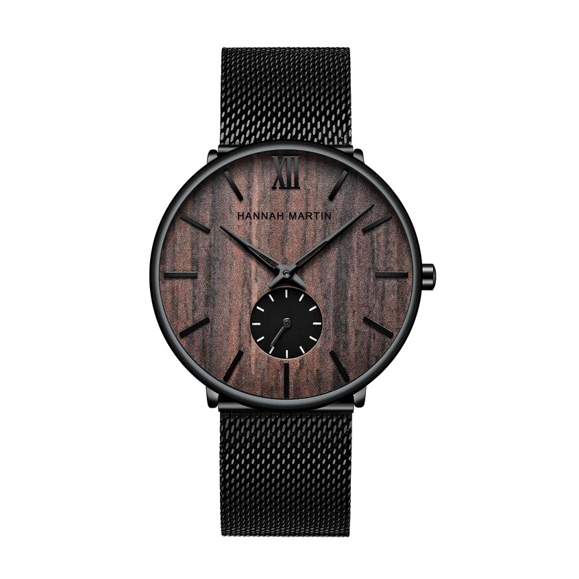 RELOJ PARA HOMBRE | HANNAH MARTIN | ACERO DIAL - NEGRO BOSQUE - 1
