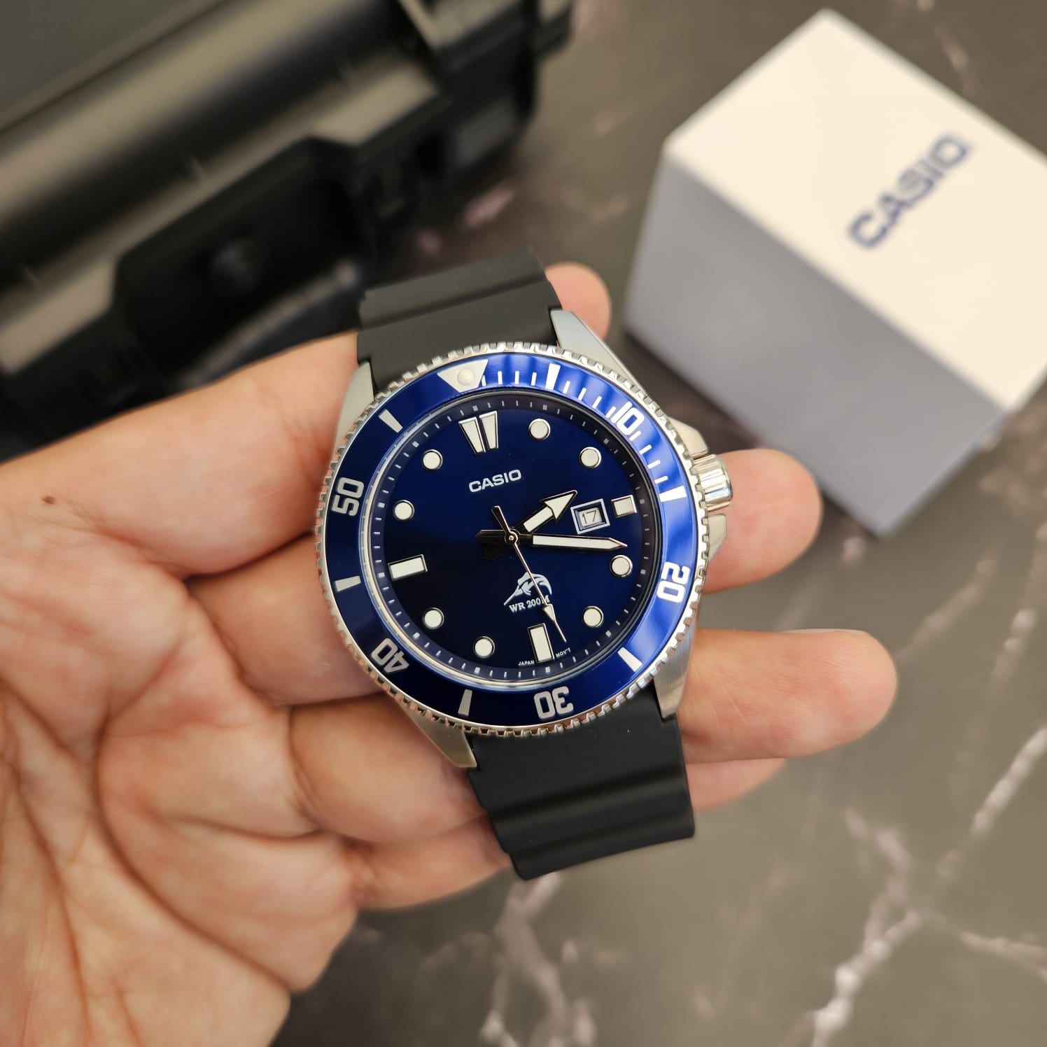 RELOJ CASIO MDV-106B | AZUL | MARLIN DURO - 5