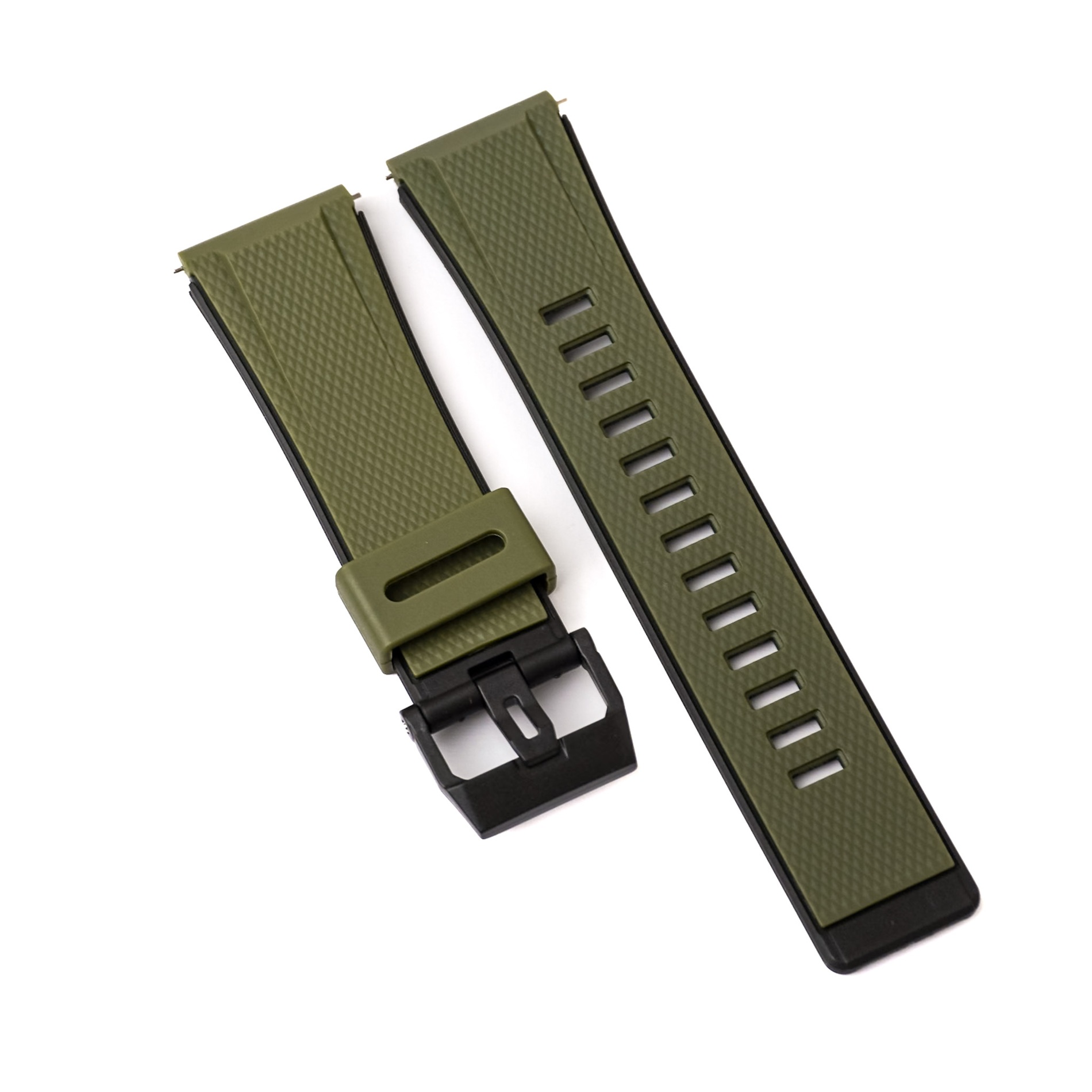 CORREA REPUESTO PARA CASIO G SHOCK GA-2000 - VERDE NEGRO - 1