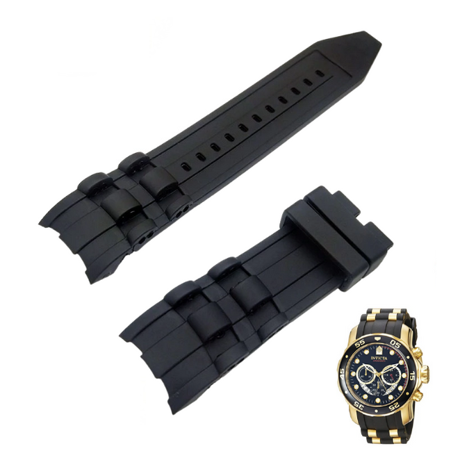 CORREA INVICTA PRO DIVER 26MM - 6977 - 6978 - 6991 - NEGRO - 1