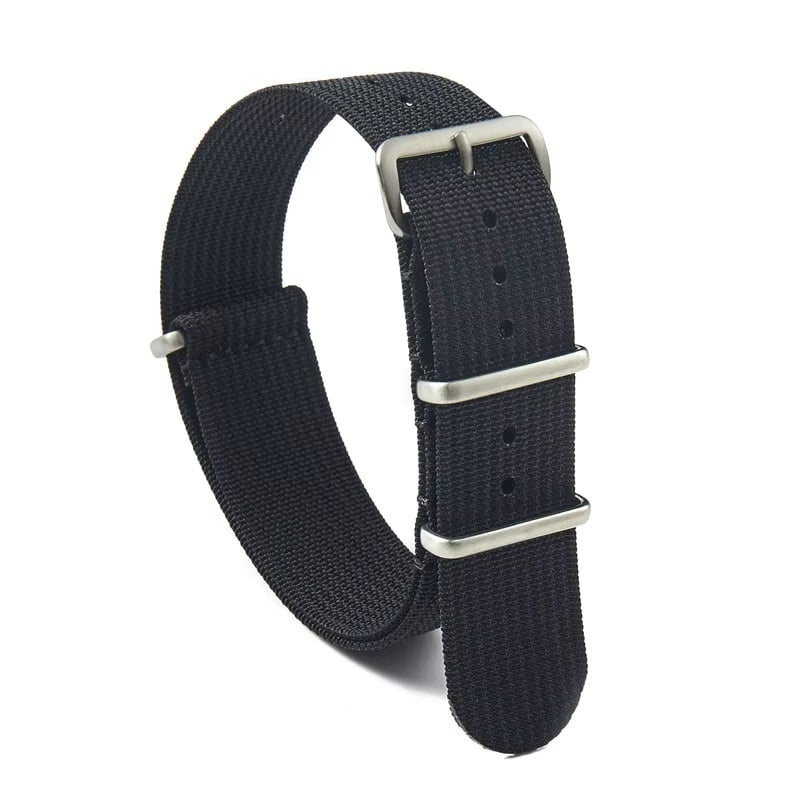 CORREA NYLON NATO - 18MM ANCHO - UNIVERSAL - NEGRO - 1
