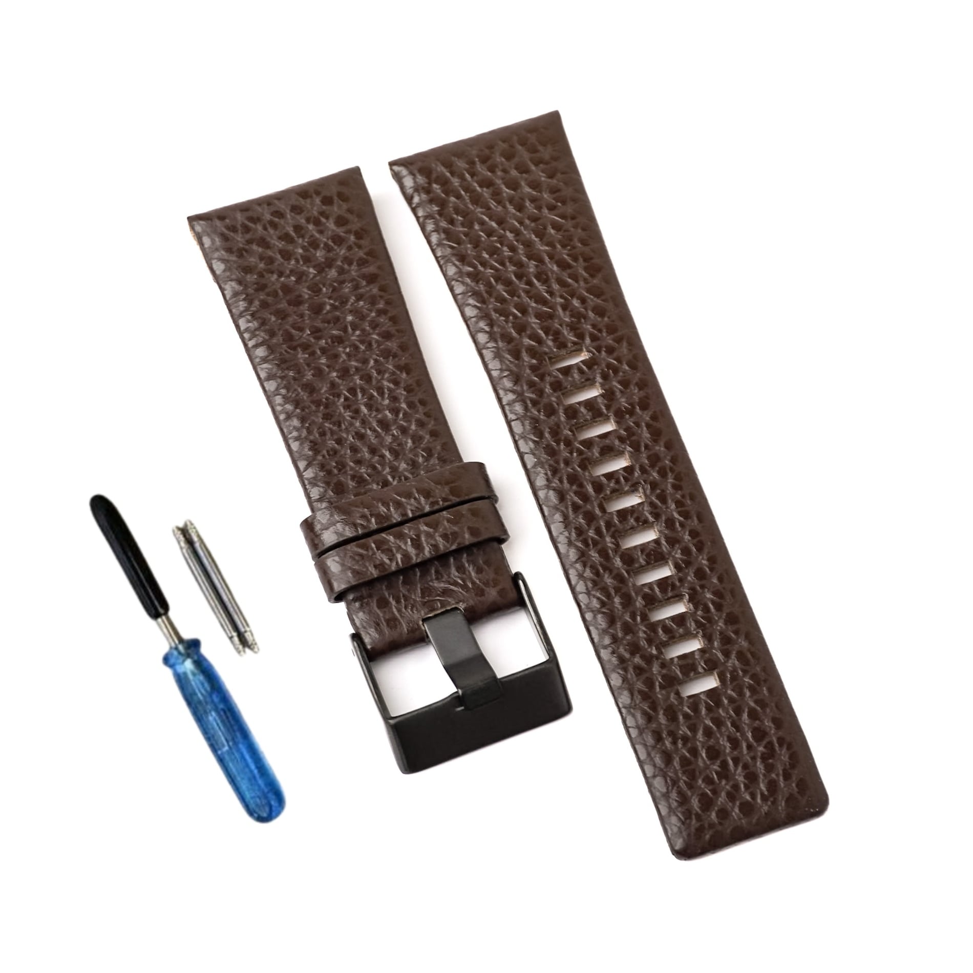 CORREA CUERO DIESEL PARA RELOJ UNIVERSAL - ANCHO 24MM - MARRON - 1