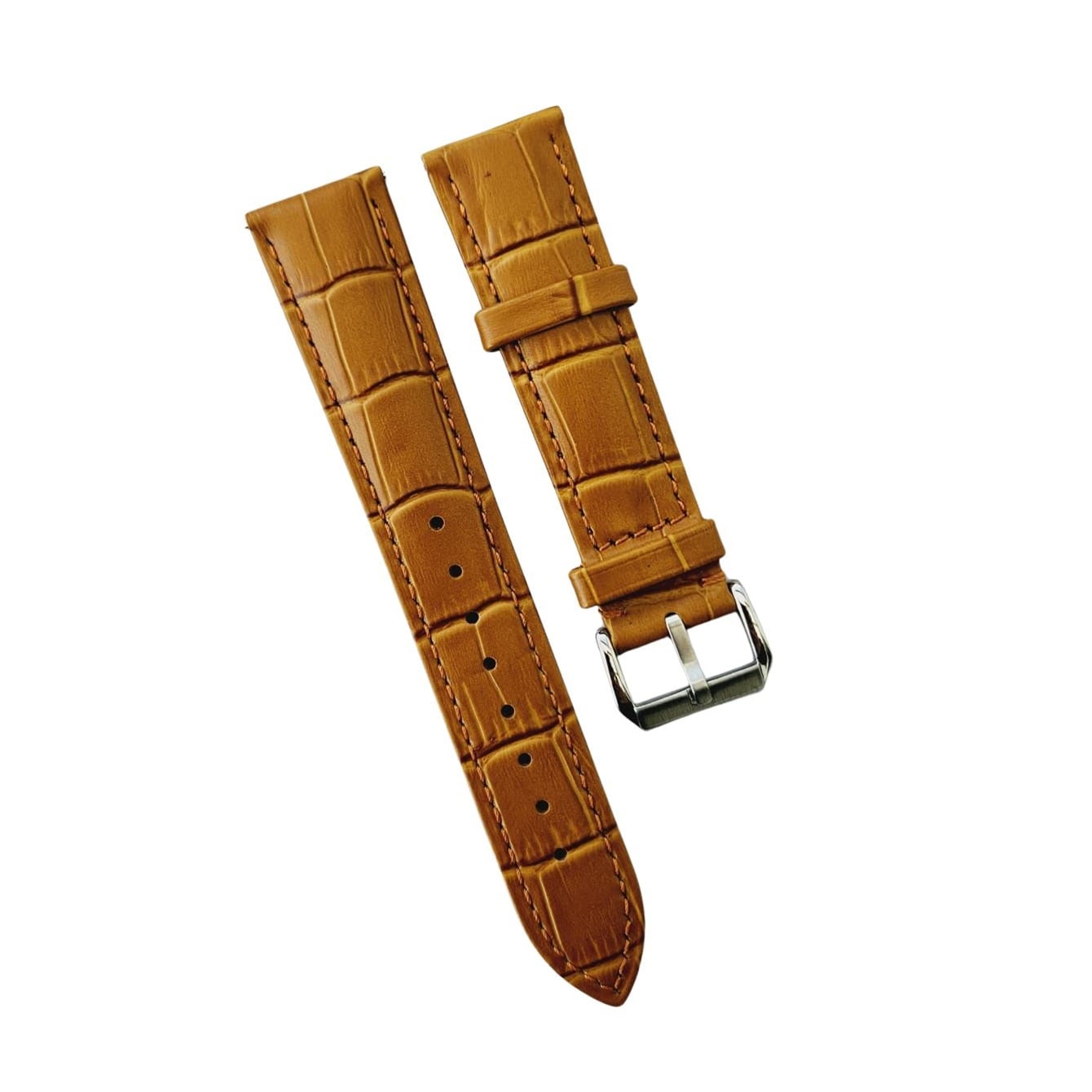 CORREA CUERO CLASSIC PARA RELOJ UNIVERSAL - 18MM ANCHO - CAMELLO - 1
