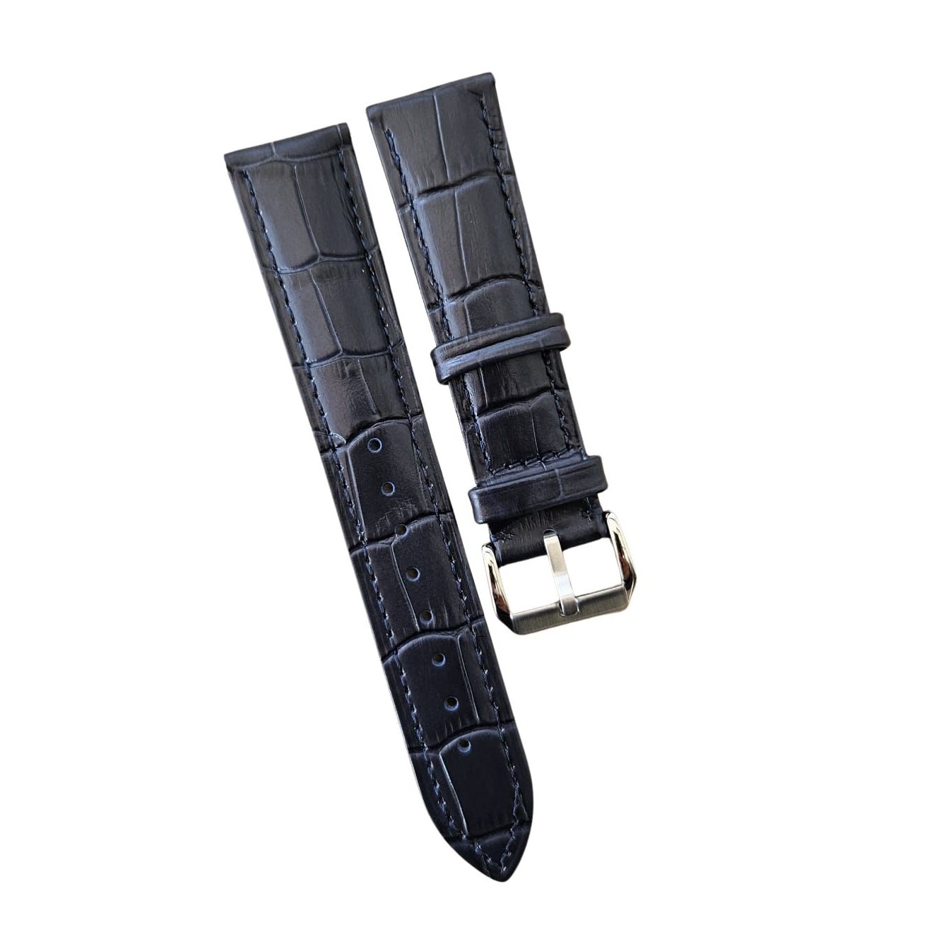 CORREA CUERO CLASSIC PARA RELOJ UNIVERSAL - 18MM ANCHO - AZUL - 1