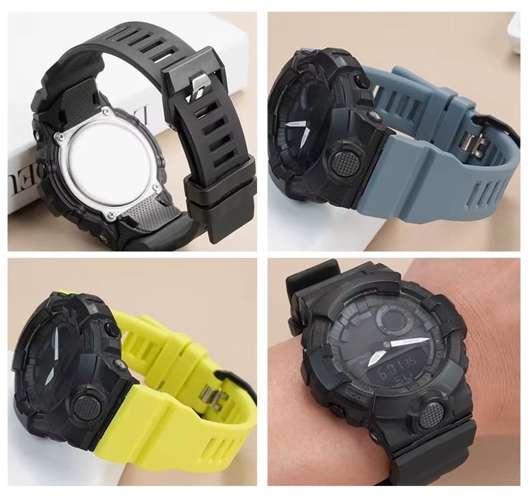 CORREA REPUESTO PARA CASIO G SHOCK GBD-800 - GBA-800 - AZUL ACERO - 3