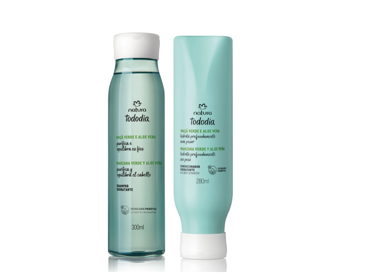KIT HIDRATANTE TODODIA MANZANA VERDE Y ALOE VERA SHAMPOO Y ACONDICIONADOR - 1