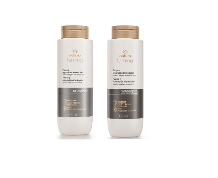 SHAMPOO + ACONDICIONADOR LUMINA FUERZA Y REPARACION MOLECULAR - 1