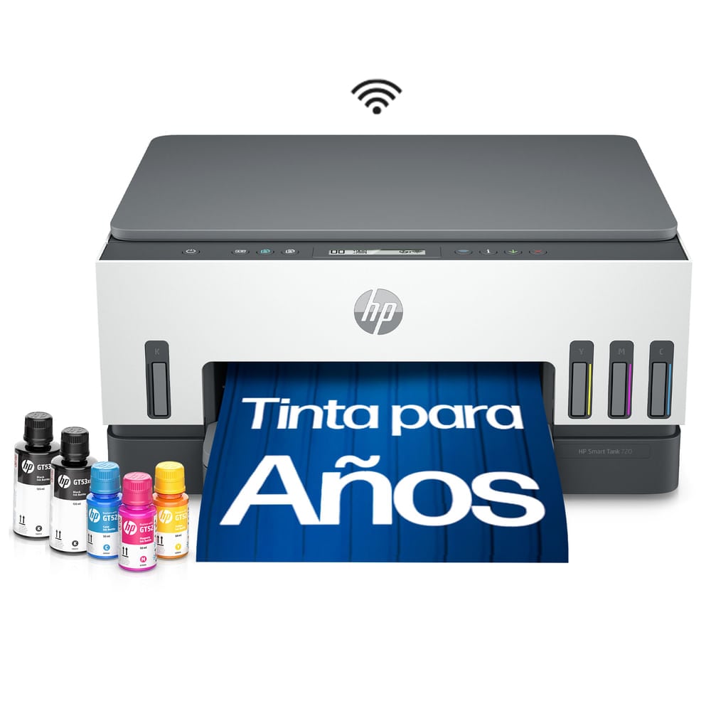IMPRESORA MULTIFUNCIONAL HP SMART TANK 720 BLANCO - 1