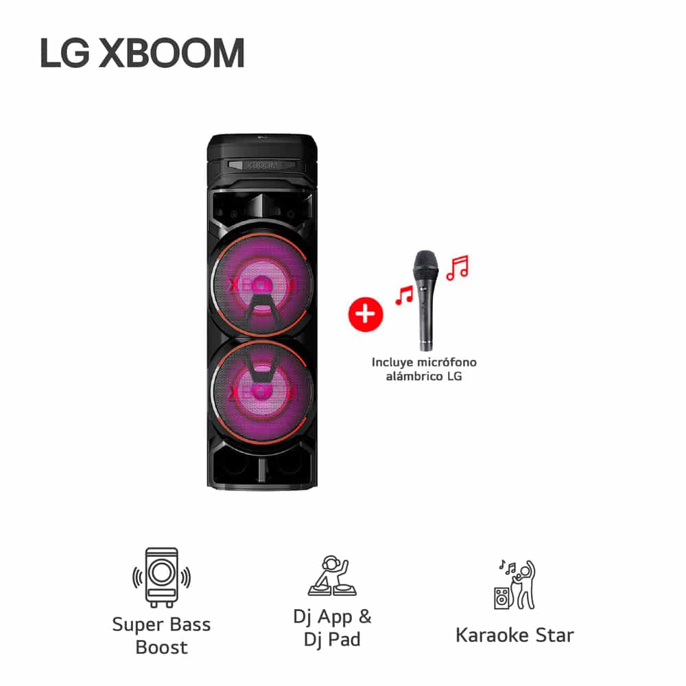 TORRE DE SONIDO LG XBOOM RNC9 MULTI-BLUETOOTH KARAOKE STAR - 2