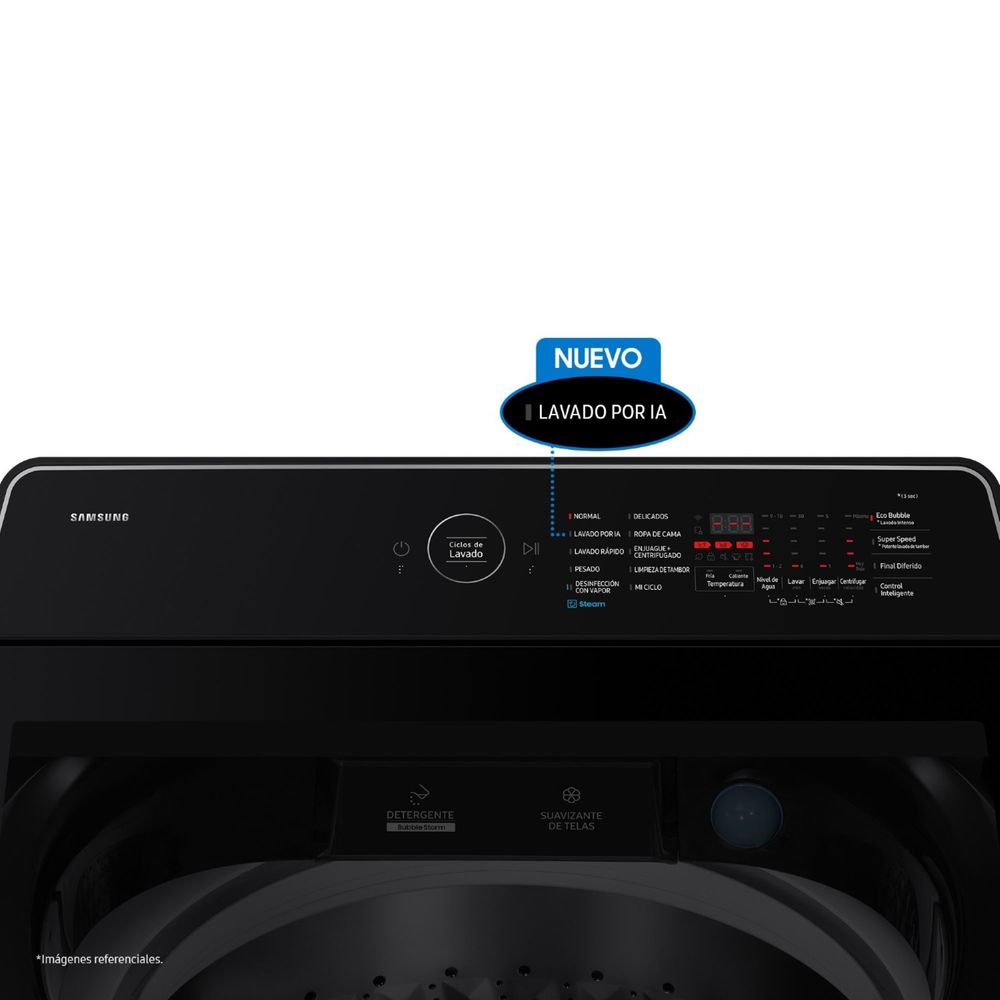 LAVADORA AUTOMÁTICA SAMSUNG WA80F21B9BPE 21KG NEGRO - 5