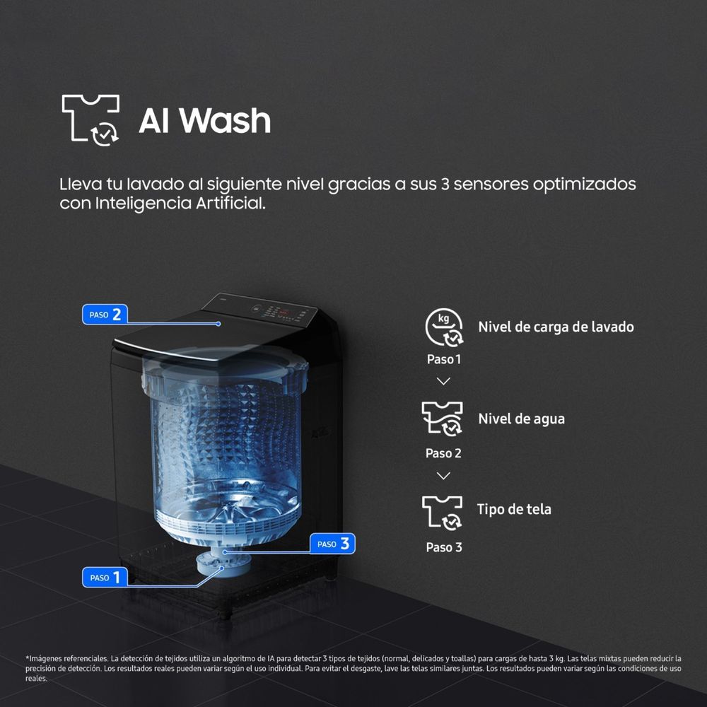 LAVADORA AUTOMÁTICA SAMSUNG WA80F21B9BPE 21KG NEGRO - 8