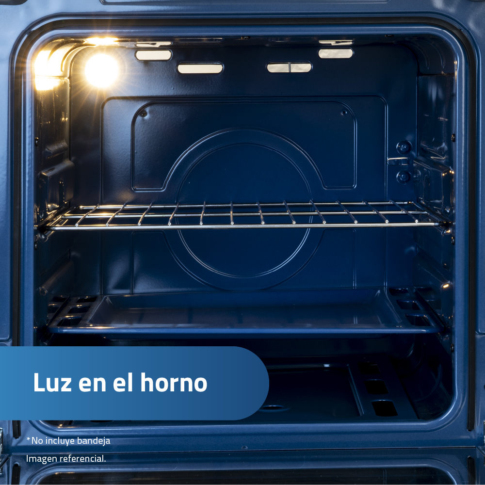 COCINA GAS INDURAMA GRANADA ZAFIRO 24' CROMA 4 HORNILLAS - 7