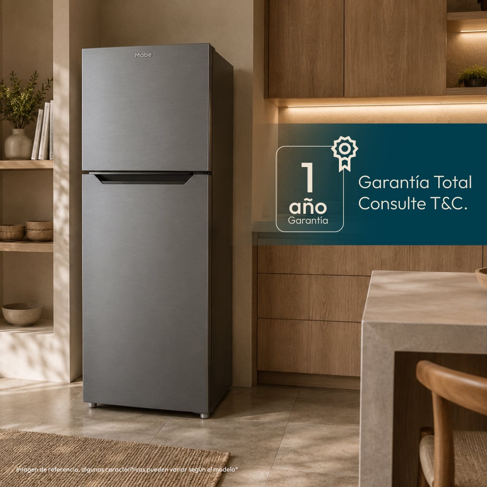 REFRIGERADORA MABE 196L RMN220PVPRX0 SIN DISPENSADOR INOX - 4