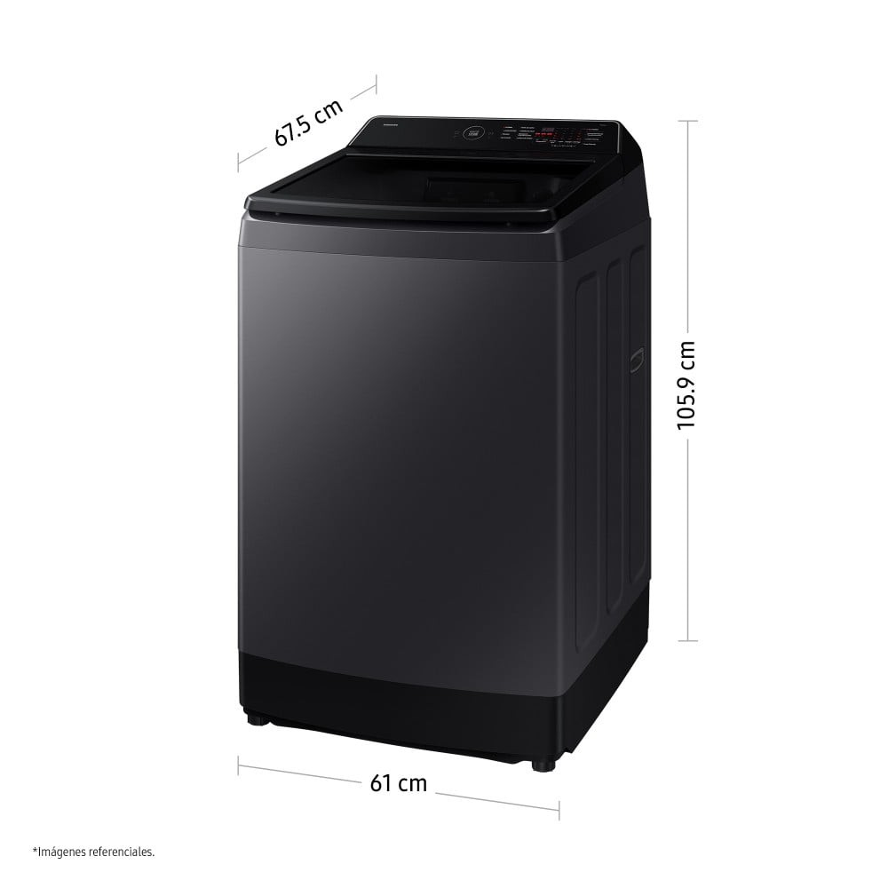 LAVADORA SAMSUNG WA40F13E4CPE 13 KG GRIS GRAFITO - 1