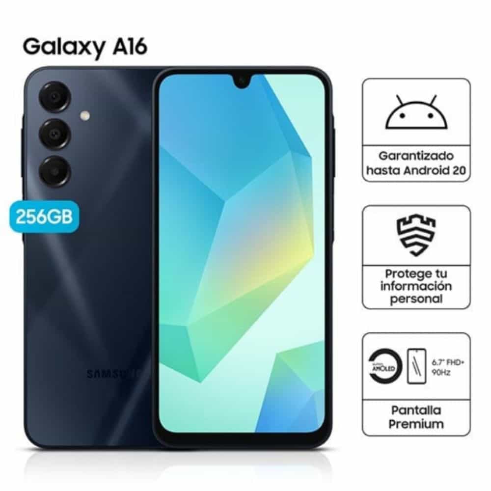 CELULAR SAMSUNG SM-A165MZKALTP A16 6.7' 50MP 4GB 128GB NEGRO - 2