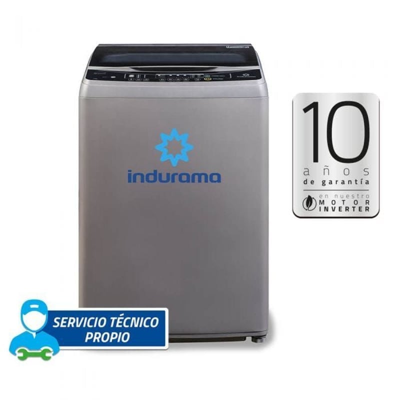 LAVADORA INDURAMA AUTOMATICA LRI21CR 21K CROMA - 1