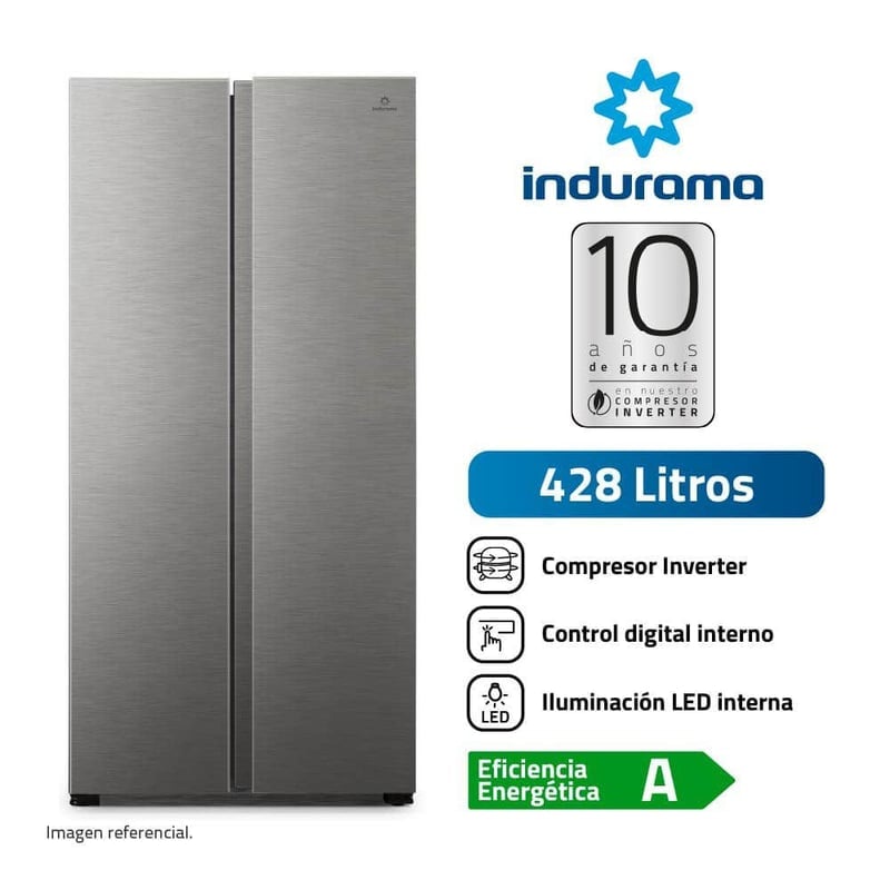 REFRIGERADORA INDURAMA 428L RI-769 CROMA - 1