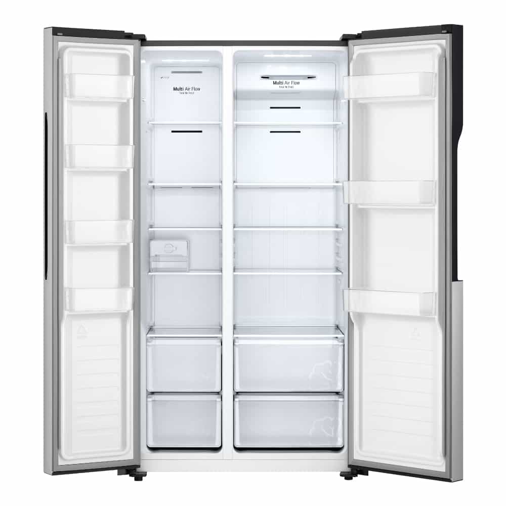 REFRIGERADORA LG LS51BPP 509L MULTI AIR FLOW SIDE BY SIDE PLATEADA - 4