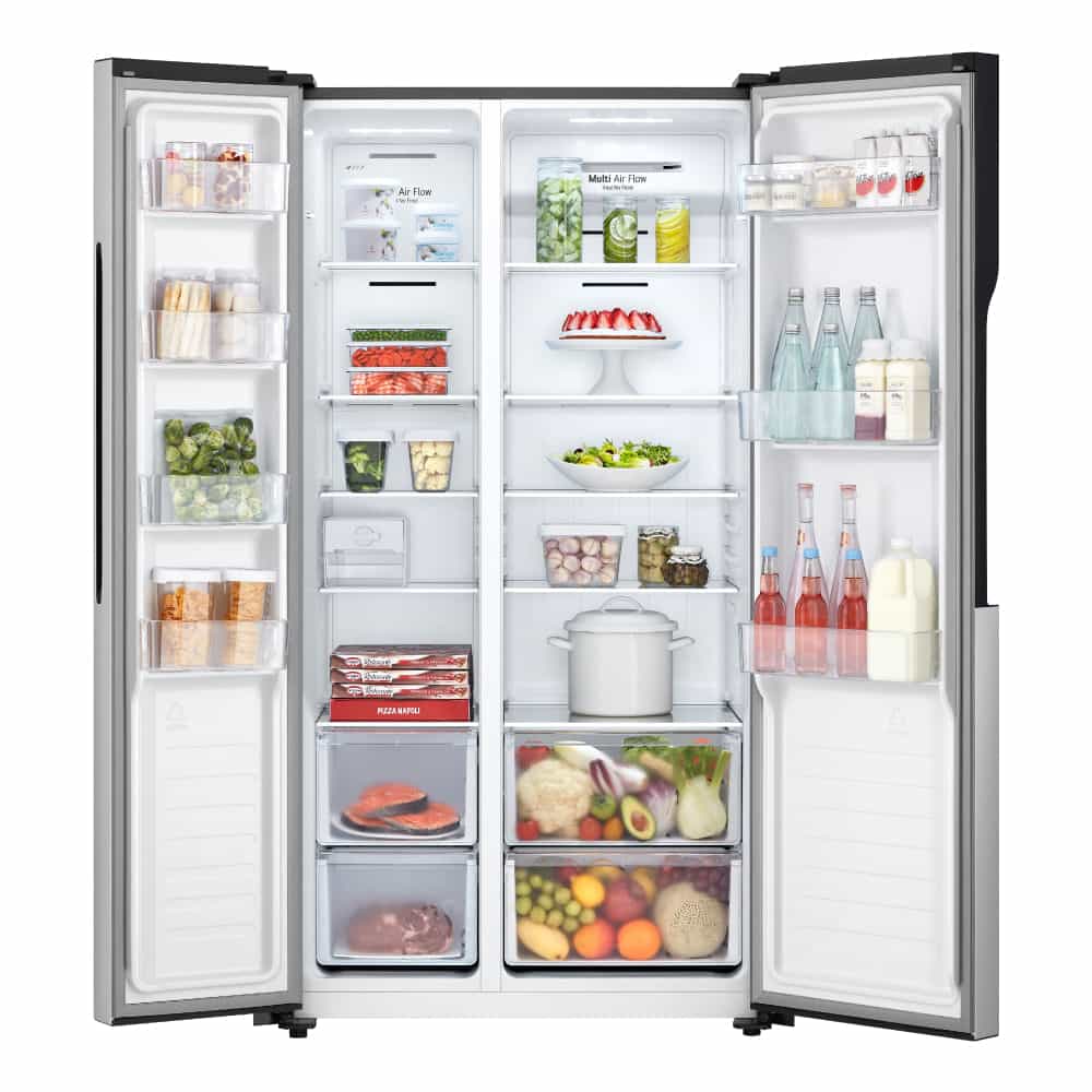 REFRIGERADORA LG LS51BPP 509L MULTI AIR FLOW SIDE BY SIDE PLATEADA - 5