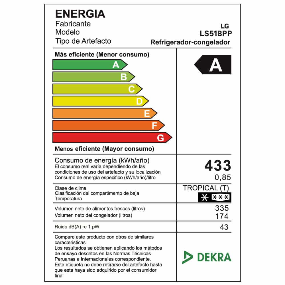 REFRIGERADORA LG LS51BPP 509L MULTI AIR FLOW SIDE BY SIDE PLATEADA - 6