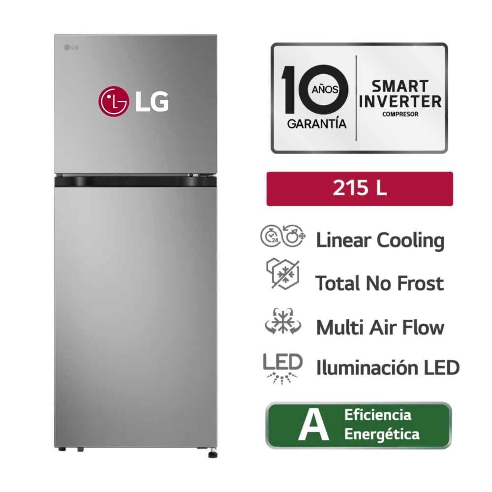 REFRIGERADORA LG 215L VT22BPY S/D PLATEADO - 2