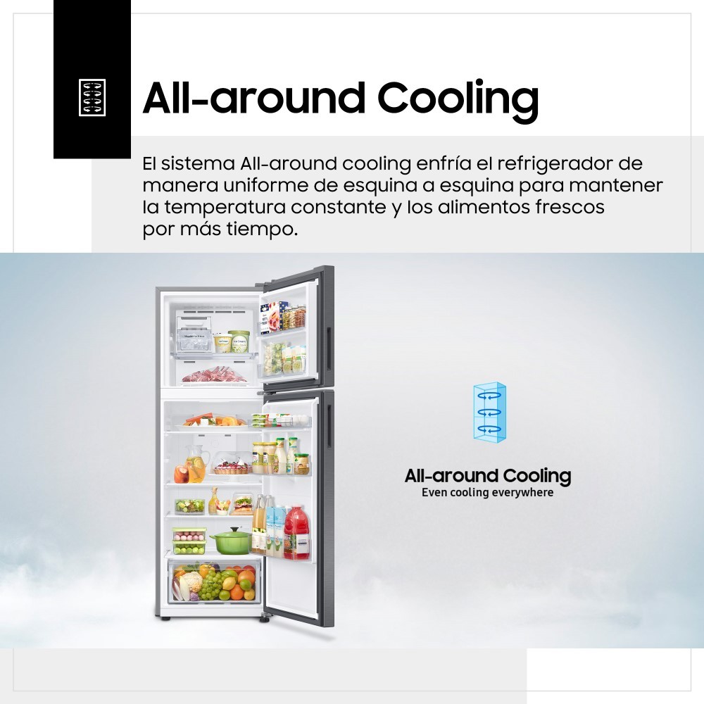 REFRIGERADORA SAMSUNG 304LT RT31DG5120S9PE SILVER - 4