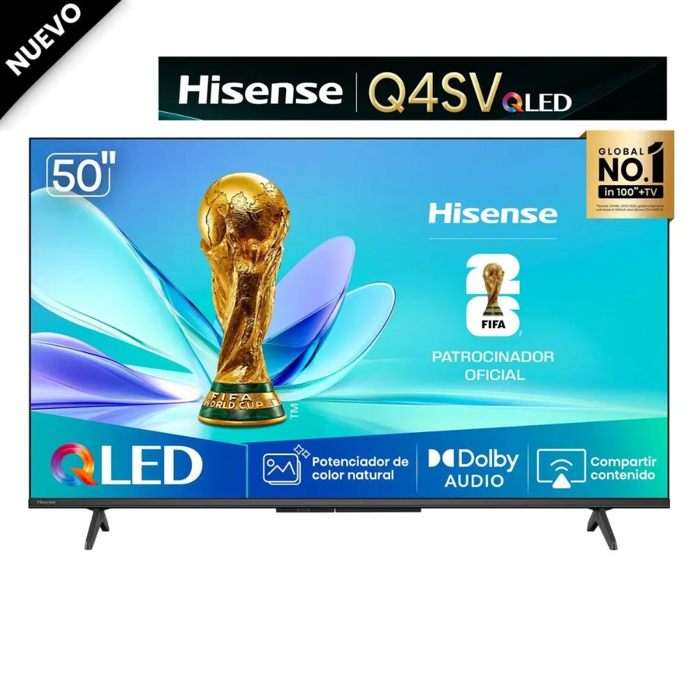 TELEVISOR SMART FULL HD 50 PULGADAS HISENSE QLED 50Q4SV - 1