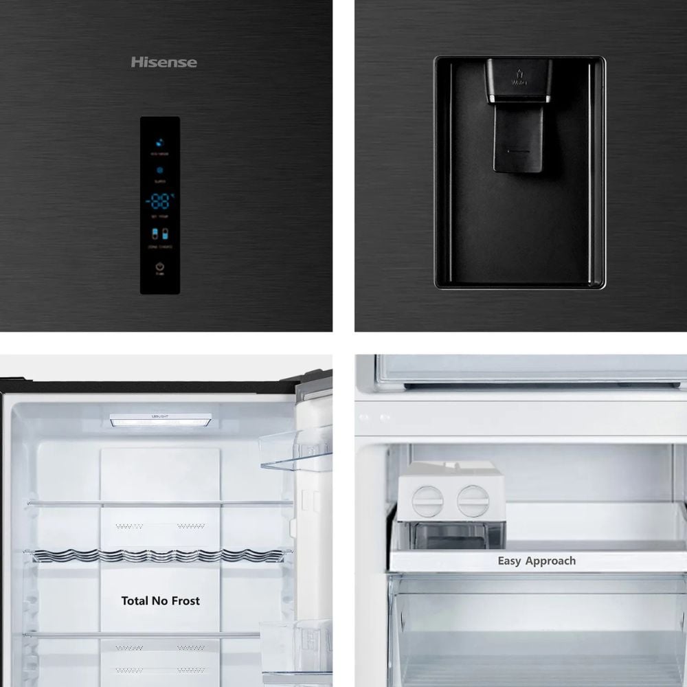 REFRIGERADORA HISENSE 287L RB286N1MBA C/D NEGRO - 3