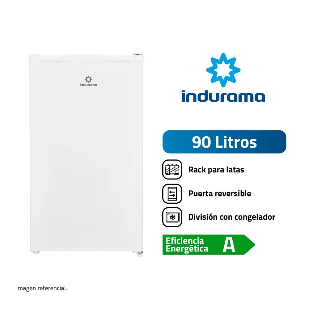 FRIGOBAR INDURAMA 90L RI-101BL BLANCO - 1