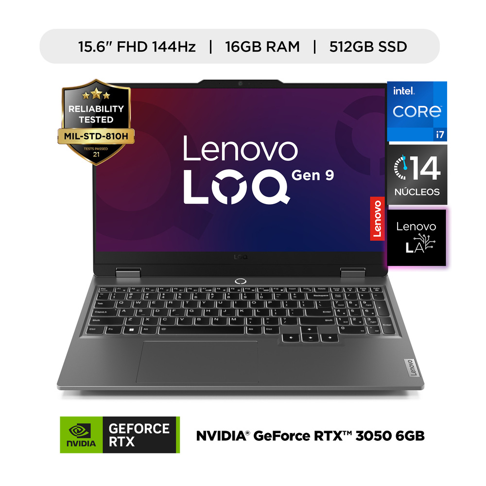 LAPTOP LENOVO CORE I7 16GB 15.6' 512GB - 1