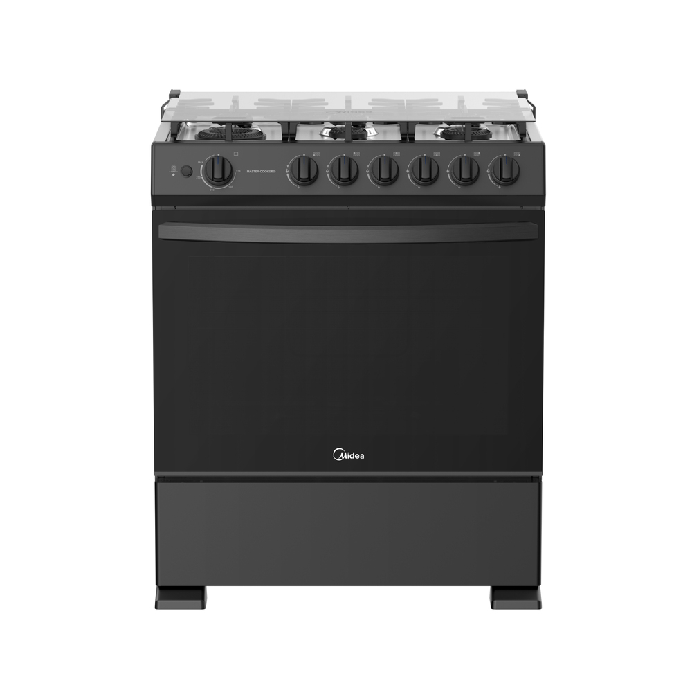 COCINA A GAS MIDEA MGS30TL6B-PE 30 PULGADAS 6 HORNILLAS NEGRO - 3