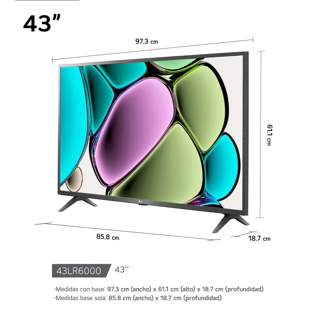 TELEVISOR SMART FHD 43 PULGADAS LG AI 43LR6000PSA - 2