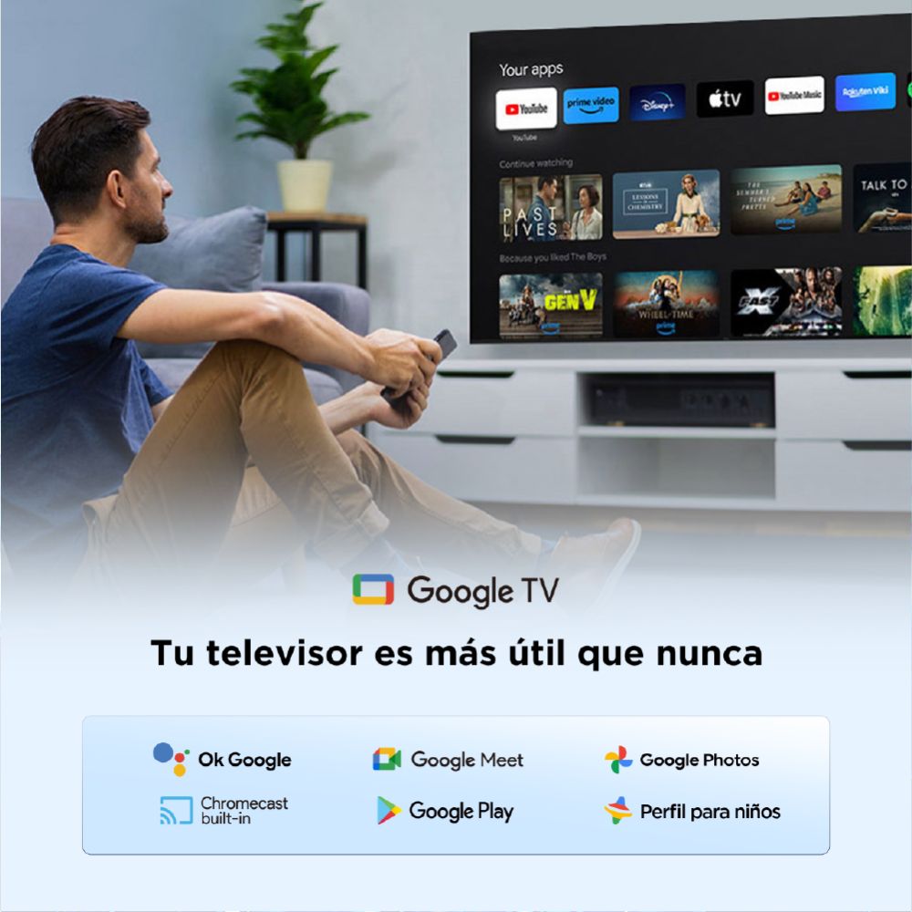 TELEVISOR SMART 4K 65 PULGADAS TCL LED 65P6K 2025 - 5