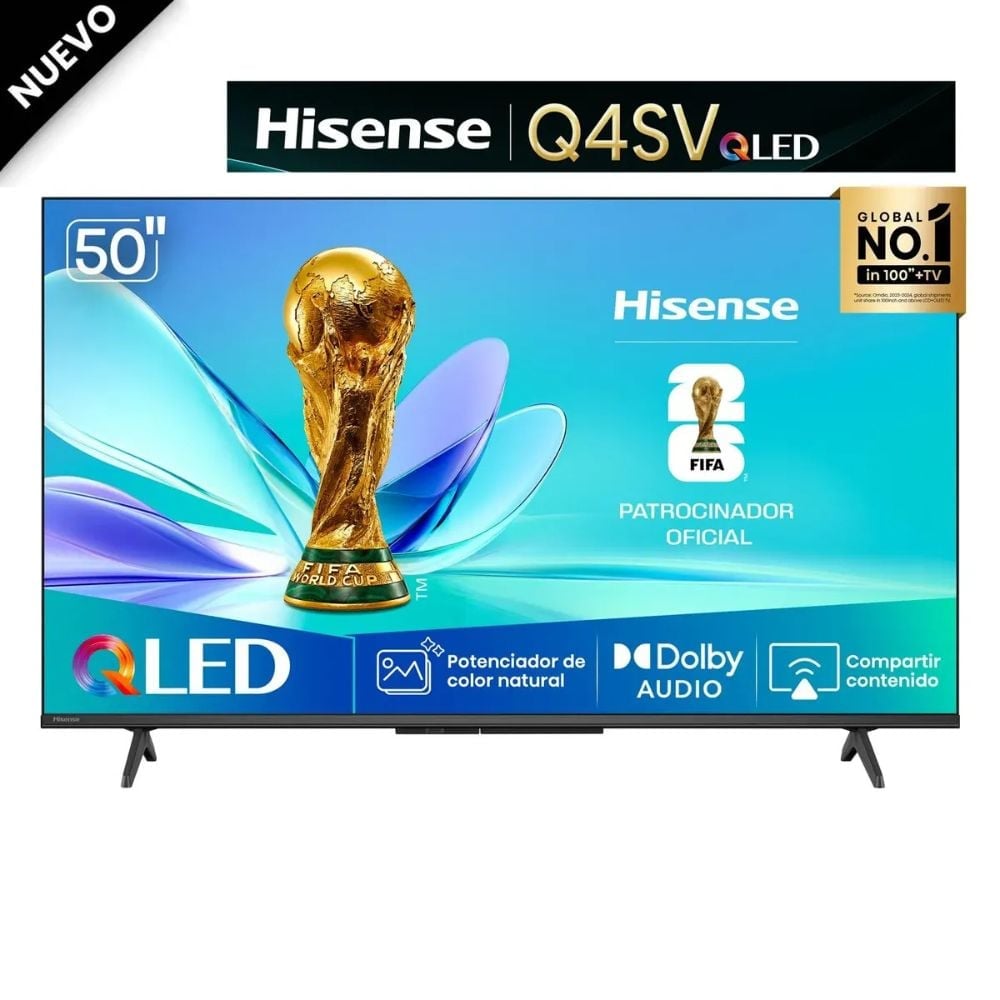 TELEVISOR SMART FULL HD 50 PULGADAS HISENSE QLED 50Q4SV - 1