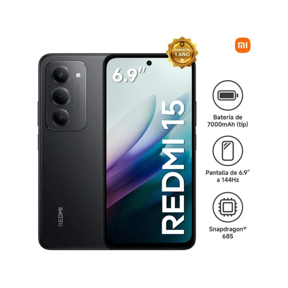 CELULAR XIAOMI REDMI 15 8GB RAM 256GB ROM MIDNIGHT BLACK - 2