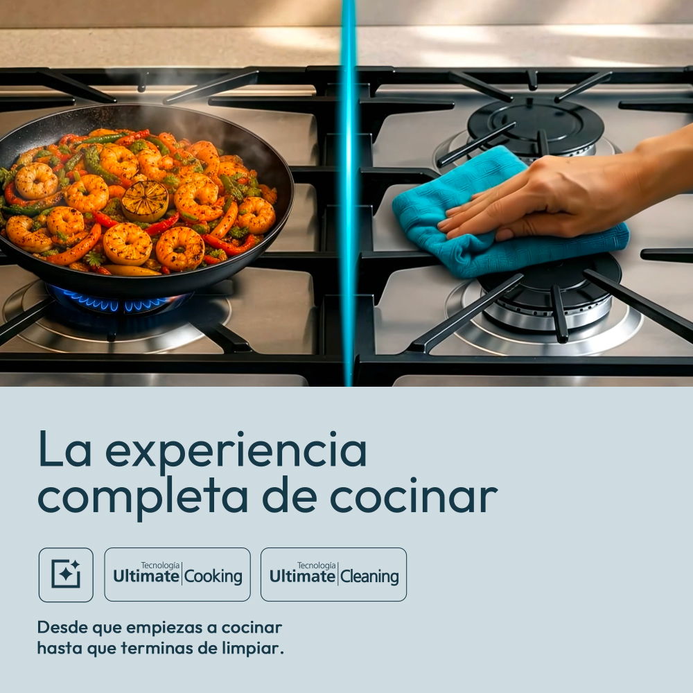 COCINA MABE EMP5120GP2 20' GRAFITO 4 HORNILLAS - 7