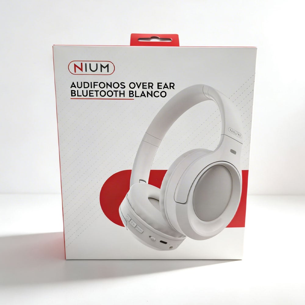 AUDÍFONOS OVER EAR BLUETOOTH NIUM 3025 BLANCO - 4