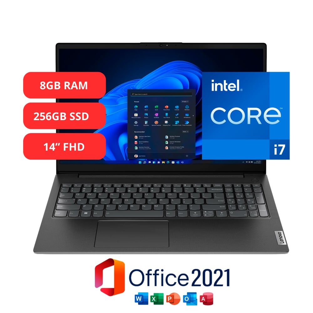 LAPTOP LENOVO I7-13620H CORE I7 14' 256GB SSD 8GB RAM - 1