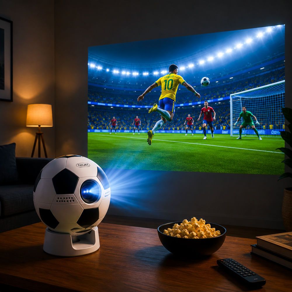 COMBO ONE BOX AIWA AWPOH6D 1000W CON BATERÍA + PROYECTOR INTELIGENTE NIUM GOL VISION 720P - 3